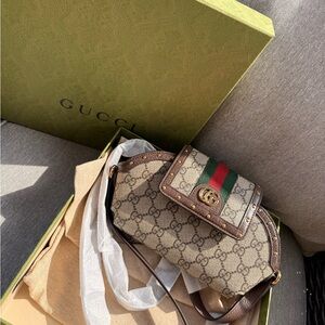 Gucci Brown GG Supreme Ophidia Air Pods Max Case